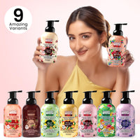 Bryan & Candy Luxury Foaming Body Wash with Pentavitin, Pro Vit B5, Argan Oil, Skin Friendly pH 5.5, All Skin Types, 400 Ml (Strawberry)