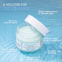 Glamveda 1% Copper Peptide & Hyaluronic Acid Face Cream | Reduces Fine Lines & Wrinkles Face Cream | Deep Moisturizing Face Cream | For All Skin Types, Men & Women - 50gm