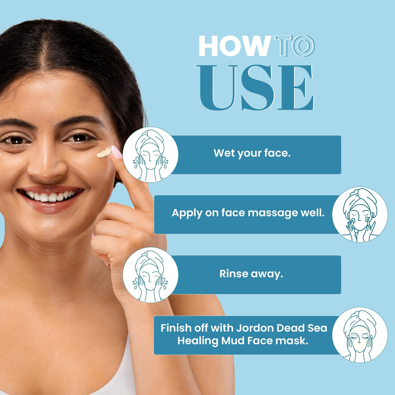 WildOak Jordan Dead Sea Mud Face Scrub | 2% Niacinamide | Deep Cleansing & Exfoliation | Removes Dead skin & Impurities | Fights Acne & Aging | De-Tan & Brightens | Pore Refining & Oil control | 100g
