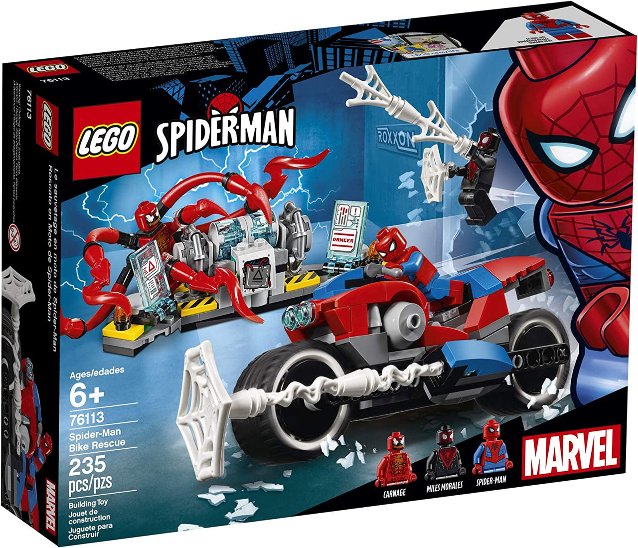 LEGO Marvel Spider-Man: Spider-Man Bike Rescue 76113 Building Kit (235 Pieces)