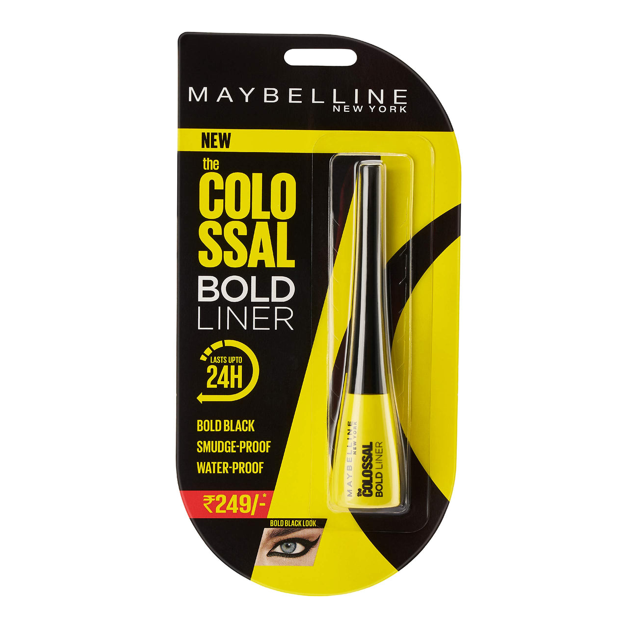 Maybelline New York The Blushed Nudes Palette Eyeshadow, 9g & Maybelline New York Colossal Bold Eyeliner, Black, 3g