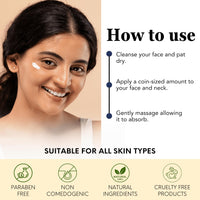 Nature's Kinn Carrot & Beetroot Dew Glow Face Moisturizer | SPF 35 PA+++ | Hydrating & Brightening | Niacinamide & Hyaluronic Acid | Anti-Pollution & UV Protection | No Parabens, Sulphates & Alcohol | 50ml