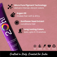 2.Oh! Italian- Peach Hair Color For Women & Men | Ammonia-Free DIY Semi Permanent Hair Color | Enriched with Argan Oil | Lasts upto 6-8 Washes | Pack of 2