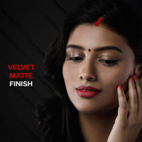 FACESCANADA Liquid Sindoor - Red, 2.5 ml | Highly Pigmented Rich Color | Quick Drying & Long Lasting | Velvet Matte Finish | Water-Proof | Smudge-Proof | Crease-Proof | Sponge Tip Applicator