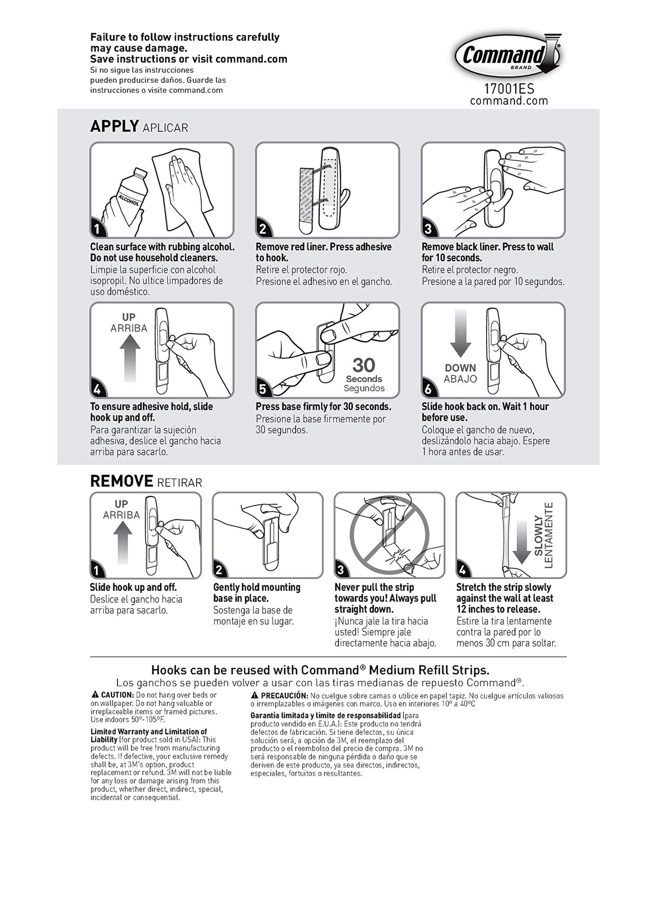Command Medium Utility Hooks, Damage Free Hanging Wall Hooks with Adhesive Strips, No Tools Wall Hooks for Hanging Organizational Items in Living Spaces, 20 White Hooks and 24 Command Strips 20 Hooks