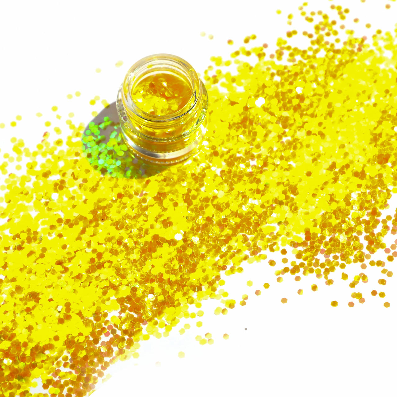 Loose Glitter Eyeshadow powder shiney Glitter (Yellow rose)