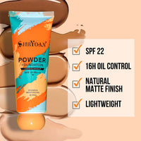 Shryoan Powder Foundation SPF 15PA+++ 40ml | Creamy Full Coverage for Combination Skin| Smoothing Finish | Alcohol-Free | Long Lasting Makeup | Natural Matte Finish | 16H Oil Control | Pack of 1 | 40 ML | Shade 03