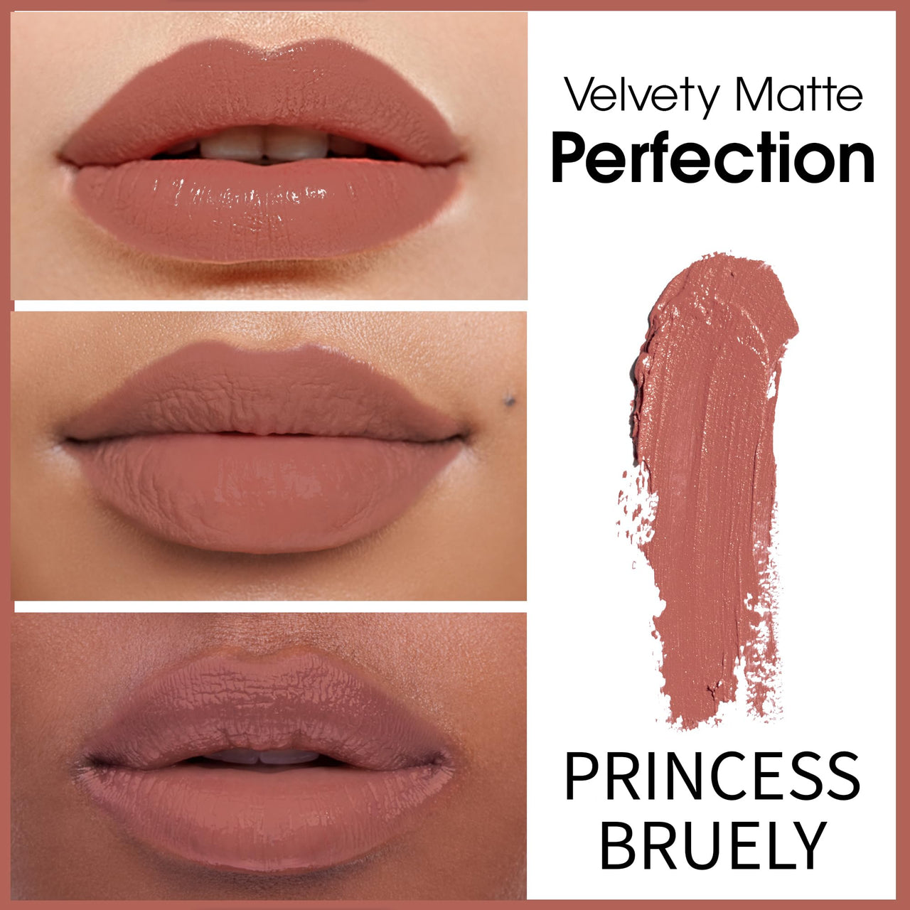 Born16 Moon Duchess Matte Perfection Lipstick – Princess Bruely | Strong Pay-Off, Transfer-Proof with Color Lock Technology | SPF, 24-Hour Moisturization with Vitamin E, 4.2g