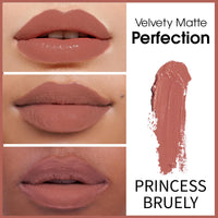 Born16 Moon Duchess Matte Perfection Lipstick – Princess Bruely | Strong Pay-Off, Transfer-Proof with Color Lock Technology | SPF, 24-Hour Moisturization with Vitamin E, 4.2g