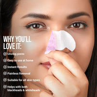 Hilary Rhoda Deep Cleanse Nose Strips | Instant Removal | Removes Blackheads & Whiteheads | Deep Cleanses Skin & Removes Dirt & Oil | 10 Strips (Rose - Shade 02)