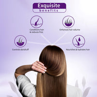 Ayouthveda Purple Rice Hair Conditioner with Rice Water & Kernel Protein | Repairs Damage, Controls Frizz & Enhances Volume | Enriched with Eggplant, Betel & Guava Leaves | For All Hair Types | 200ml