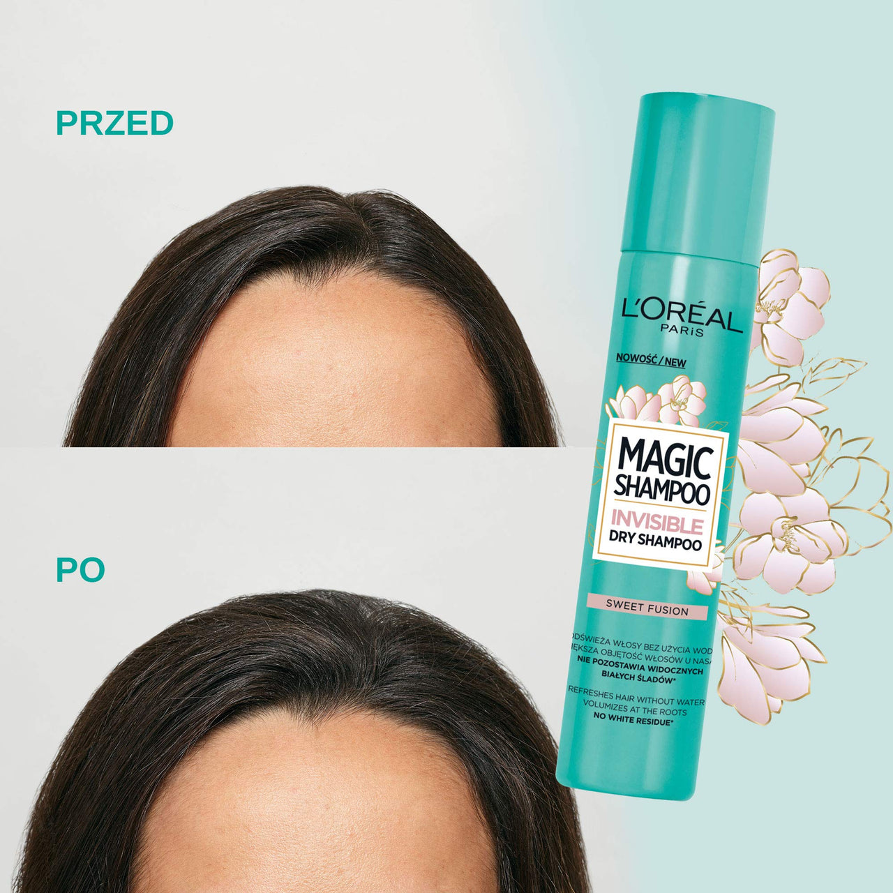 L'Oreal Paris Magic Shampoo Sweet Fusion Invisible Dry Shampoo, 200ml