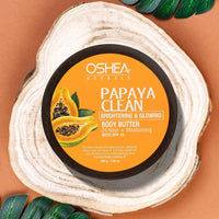 Oshea Herbals PapayaClean Brightening Body Butter for Normal Skin Type SPF 15 with 24+ Hrs Hydration & Moisturizing Enriched with Papaya Extract, Shea Butter, Kokum Butter & Vitamin E