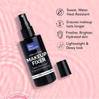 Blue Heaven Long-Lasting Makeup Fixer | Paraben Free & Sweat Proof | Infused with Vitamin E and Aloe Vera | Dewy Glow and Silk Matte Effect Setting Spray for Makeup | 60ml