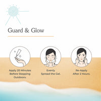 Brinton UV Doux Mineral Sunscreen Gel | 100% Mineral/Physical Sunscreen| SPF 50 PA+++ | Broad-Spectrum UVA & UVB Protection | Tinted Formula, No White Cast | Non-Comedogenic & Oil-Free | 50g x 3