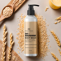 Botanic Hearth Oat & Niacinamide Body Wash | Moisturizing & Skin Whitening Body Wash Shower Gel | Sulfate & Paraben Free | for Women & Men | 245ml