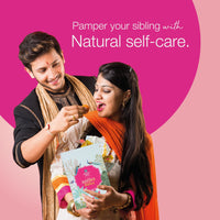 AYOUTHVEDA Raksha Bandhan Gift Set, Aloe Vera Shampoo, Charcoal Face Wash, Ultra Hydrating Face Cream, Sun Turn SPF 30, with Free Essential Oil & rakhi
