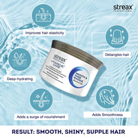 Streax Professional Vitariche Care Smooth And Shine Masque, Fresh Fragrance For Dry Hair Type, 200G,1 Count