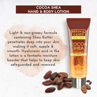 Bryan & Candy Cocoa Shea Hand and Body Lotion with Aloe Vera for Smooth, Moisturized Skin (125ml)