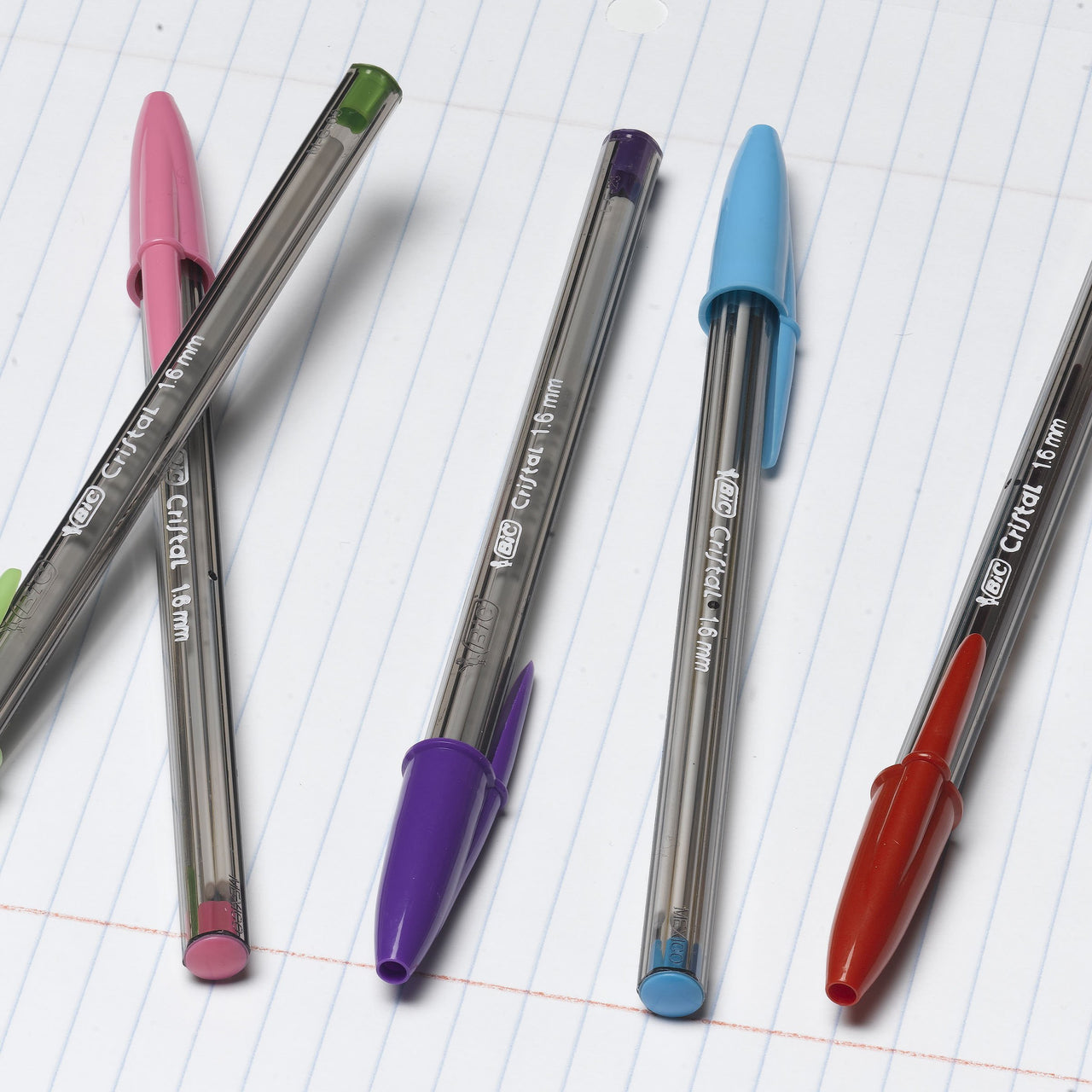 BIC Cristal Xtra Bold Ballpoint Pens, Bold Point (1.6mm) For Vivid And Dramatic Lines, Assorted Colors, 24-Count Pack