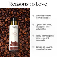 Nourish Mantra Coffee Cleanse Face Wash | Excess Oil Control, Pore Cleansing & Removes Tan | Enriched With Coffee, Niacinamide, & Aloe Vera | Suits All Skin Types | For Men & Women | 200 ml