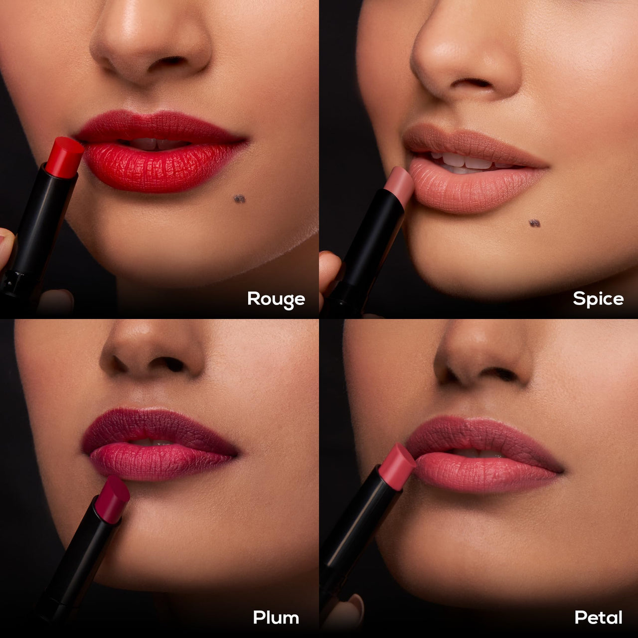 RENEE Very Matte - Pack of 4 Matte Lipsticks, Intense Color Pay Off, Full Coverage Long Lasting Weightless Velvety Formula