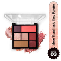 Hilary Rhoda More Than Basic Face Palette | With Blushes, Shimmer Highlighters & Eyeshadows | Highly Pigmented & Long Lasting Face Palette |10.5g (Pinkalicious - Shade 03)