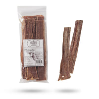 GigaBite 12 Inch Beef Esophagus Dog Treat Strips by Best Pet Supplies - Pack of 10, TES-12-10 12-Inch / 10 pcs Esophagus Sticks