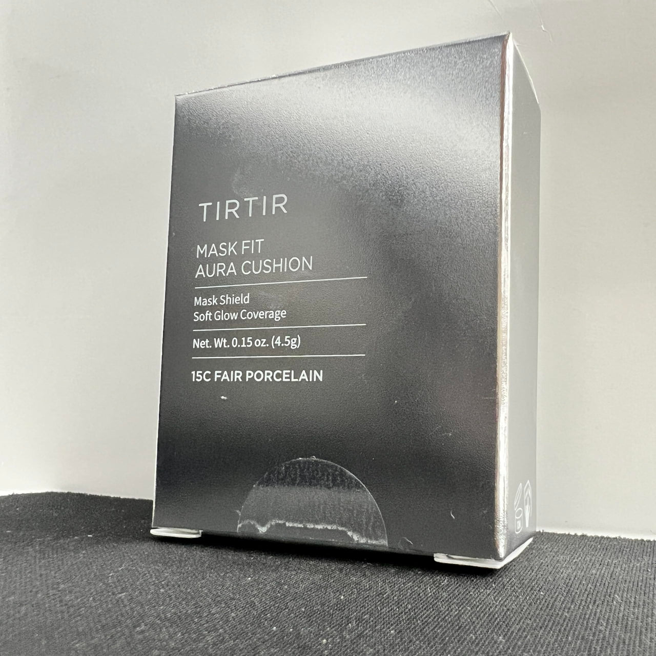 TIRTIR Mask Fit Aura Cushion Foundation, Full coverage, Skin fit, Satin Glow Finish, Korean Cushion Foundation #15C FAIR PORCELAIN, 4.5g