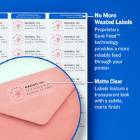 Avery Printable Return Address Labels with Sure Feed, 2/3