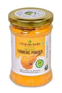 Orgrain India Organic Turmeric Powder 300g (Pack of 2 * 150g) with high Curcumin Content | Immunity Booster | Company-Owned Farmlands | Freshly Ground Haldi Powder | Lab Tested |