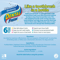 Dental Fresh Advanced Whitening Water Additive, 17oz – Dog Breath Freshener Formula to Hep Overall Dog Dental Care and Brighten Teeth 17 Fl Oz (Pack of 1)