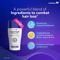 Mintop Pro Shampoo For Hair Fall Control | Fortified With Procapil And Redensyl | Helps Increase Hair Shine Softness | Sulphate Free | Helps Strengthen Hair Roots 100 Ml
