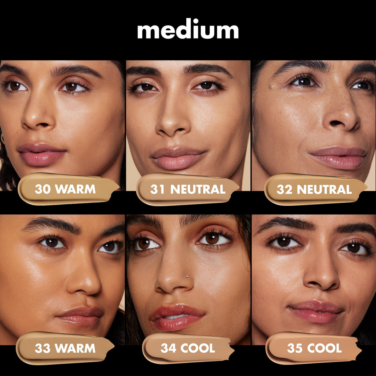 e.l.f. Soft Glam Foundation, Medium Coverage, Long-Lasting & Buildable Foundation For A Smooth, Satin Finish, Vegan & Cruelty-Free, 33 Medium Warm