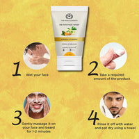 The Man Company De Tan Face Wash for Men with Turmeric & Moringa - 100 ml | Tan Removal, Oil Control & Anti-Pollution | Unclog Pores | Deep Cleansing | Blackheads Removal