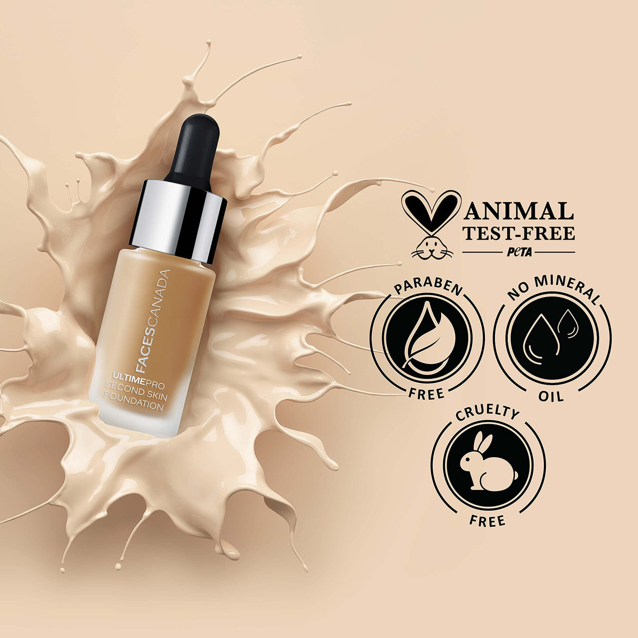 FACESCANADA Ultime Pro Second Skin Foundation - Rich Ivory 013, 15ml | Lightweight Anti-Ageing Serum Foundation | 3X Lighter | Natural Matte Finish | Medium To High Coverage | SPF 15 | Non-Oily