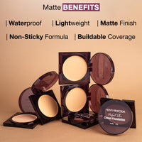 Hilary Rhoda Perfect Skin Cream Foundation | Buildable Coverage & Lightweight | Waterproof & Matte Finish | Blendable Foundation - 8.5g (Honey - Shade 06)