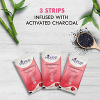 HipHop Skincare Cleansing Charcoal Nose Strips for Women - Blackhead Remover & Pore Cleanser (3 Strips)