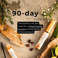 Noor Skincare Eyebrow & Eyelash Growth Serum/Oil - Organic, Brow & Lash Boosting Enhancer for Thick Eyebrows and Eyelashes - has Castor oil for Volume & comes with Applicators (30 ml)