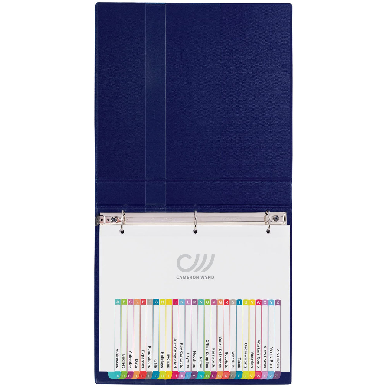 Avery A-Z 26 Tab Dividers for 3 Ring Binders, Customizable Table of Contents, Multicolor Tabs, 1 Set (11844) Contemporary