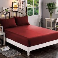 Elegant Comfort 1500 Premium Hotel Quality 1-Piece Fitted Sheet, Softest Quality Microfiber - Deep Pocket up to 16 inch, Wrinkle and Fade Resistant, California King, Burgundy