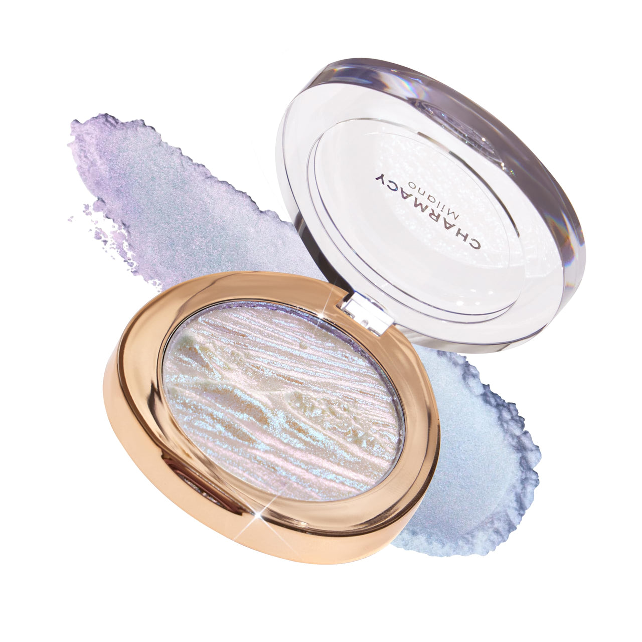 Charmacy Milano Star Dust - 604, Multichrome Blush & Highlighter, Seemless Blending Formula, Radiant Look, Compact & Portable (4.2 gms)