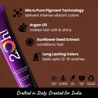 2.Oh! Italian- Hazelnut Brown Hair Color For Women & Men | Ammonia-Free DIY Semi Permanent Hair Color | Enriched with Argan Oil | Lasts upto 12-15 Washes | Pack of 2