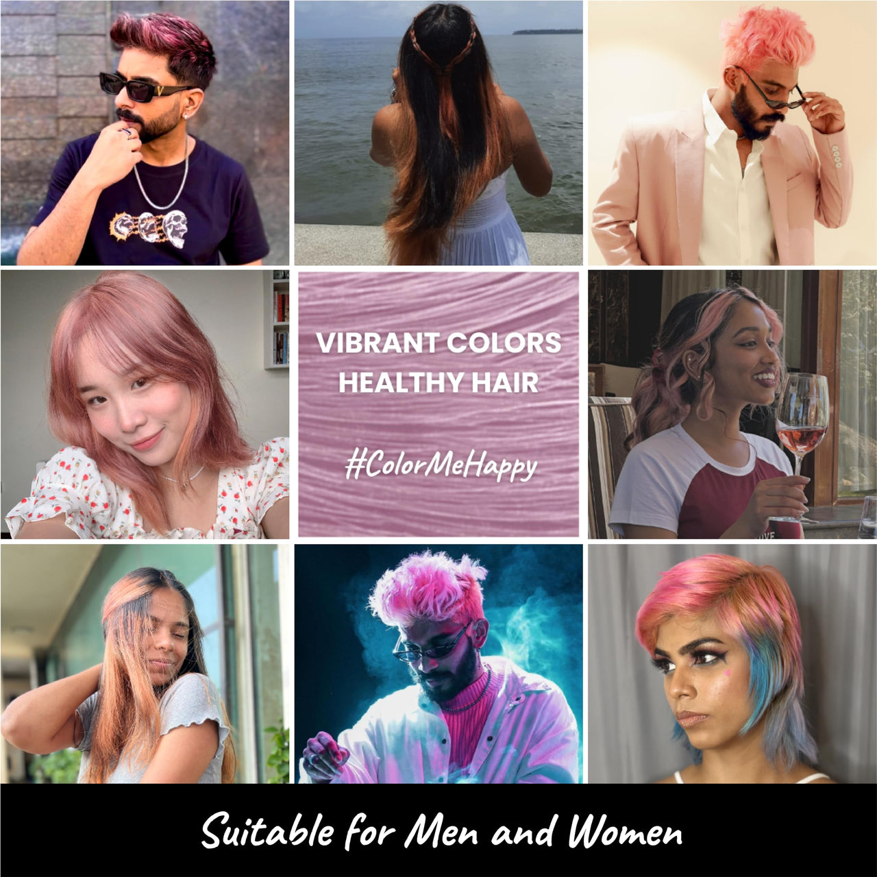 2.Oh! Italian- Pastel Pink Hair Color For Women & Men | Ammonia-Free DIY Semi Permanent Hair Color | Enriched with Argan Oil | Lasts upto 6-8 Washes | Pack of 2