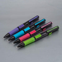 Pentel Quick Click Pop Mechanical Pencil, (0.7mm) Medium 2B Lead, Black Barrel W/Pink Trim Box of 12 (PD217AP)