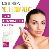 L'SENSA 32% AHA+BHA+PHA Serum | Face Peel | Soft Brighten Skin, Gently Exfoliate, Boost Collagen, Restore Radiance | For All Skin Types | 10 ML.