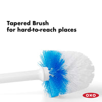 OXO Good Grips Compact Toilet Brush & Canister, White, 6