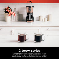 Ninja Programmable XL 14-Cup Coffee Maker PRO, 14-Cup Glass Carafe, Freshness Timer, with Permanent Filter, Black Stainless Steel, DCM201BK