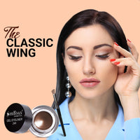 Shryoan 24-Hour Gel Eyeliner Duo - Black and Green | Long-Lasting, Smudge-Proof | Gel Formula for Dramatic Eye Looks | Glossy Finish, Intense Colour |Travel Size - 4gm (Each)