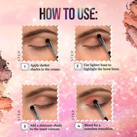 Hilary Rhoda Play N Blend Eyeshadow Palette | Matte & Shimmer Finish | Super-Fine Particles | 18 Trendy Colours | Available In 2 Variants | Blends Easily - 20g (Iconic- Shade 02)